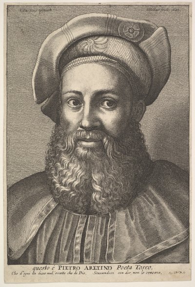 Pietro Aretino, 1640. alkotó: Wenceslaus Hollar