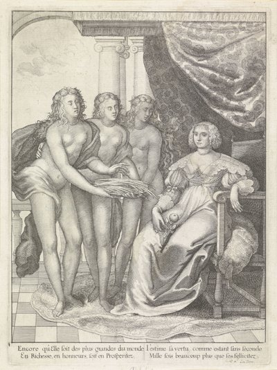 Amalia van Solms portréja alkotó: Wenceslaus Hollar