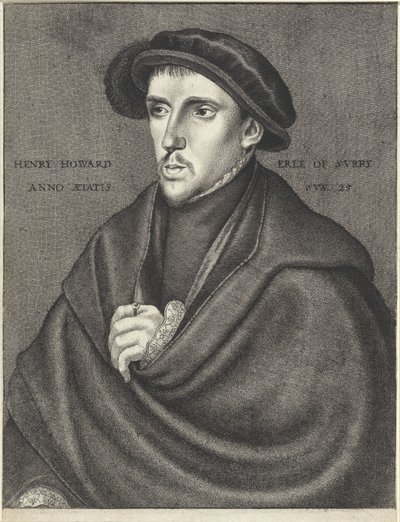 Henry Howard, Surrey grófjának portréja alkotó: Wenceslaus Hollar
