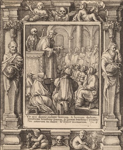 Prédikátor, 1651. alkotó: Wenceslaus Hollar