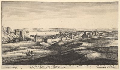 Tanger alsó részének kilátása, kb. 1670. alkotó: Wenceslaus Hollar