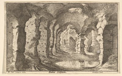 Rom Colosseum, kb. 1650 alkotó: Wenceslaus Hollar