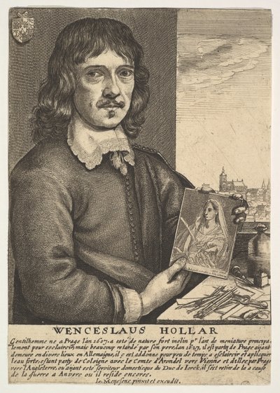Önarckép, 17. század. alkotó: Wenceslaus Hollar