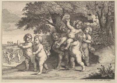 Hét fiú, 1625-77. alkotó: Wenceslaus Hollar