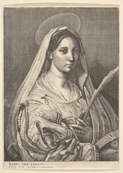Alexandriai Szent Katalin, 1644-52. alkotó: Wenceslaus Hollar