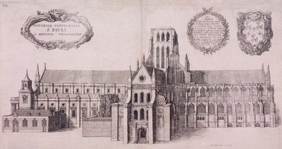 Szent Pál székesegyház, London, 1656 alkotó: Wenceslaus Hollar