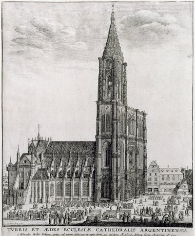 strasbourgi székesegyház, 1645 alkotó: Wenceslaus Hollar