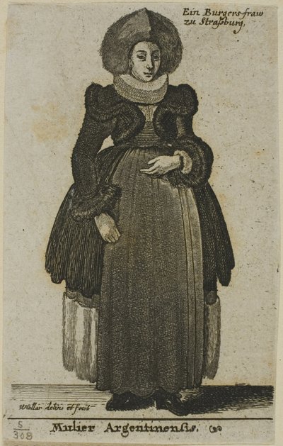Strasbourgi nő alkotó: Wenceslaus Hollar