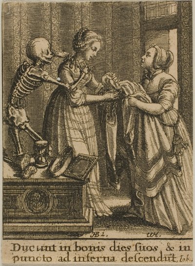 A menyasszony és a halál alkotó: Wenceslaus Hollar