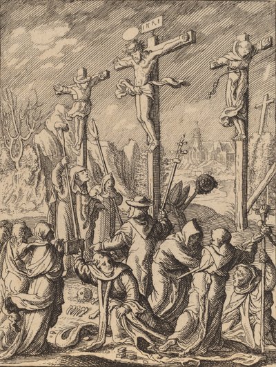 A keresztre feszítés. alkotó: Wenceslaus Hollar