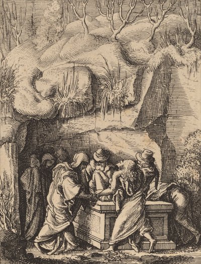 A síremlék. alkotó: Wenceslaus Hollar