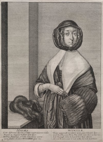 A négy évszak: tél alkotó: Wenceslaus Hollar