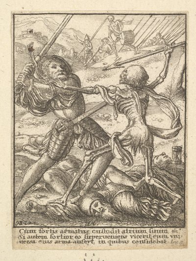 A lovag, a haláltáncból, 1651. alkotó: Wenceslaus Hollar