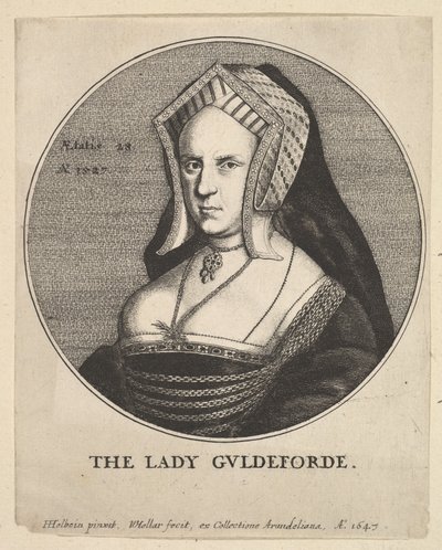 Lady Guldeforde Mary, Lady Guildford, 1647. alkotó: Wenceslaus Hollar