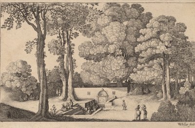 Az ásványforrás. alkotó: Wenceslaus Hollar