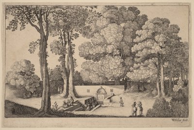 Az ásványvízforrás alkotó: Wenceslaus Hollar