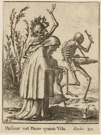 Az öregasszony és a halál alkotó: Wenceslaus Hollar
