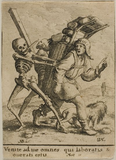 A házaló és a halál alkotó: Wenceslaus Hollar