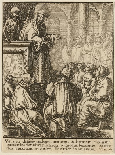 A prédikátor és a halál alkotó: Wenceslaus Hollar