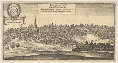 The Prospect of Bermingham, a Ravenshurst neere London-road délkeleti részén..., 1625-77. alkotó: Wenceslaus Hollar