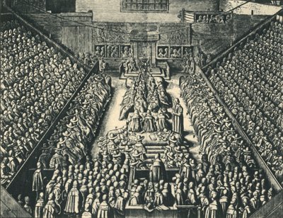 "Strafford grófjának pere a Westminster Hallban, 1641", 1947. alkotó: Wenceslaus Hollar