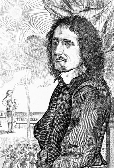 A vízkifolyó, Blaise de Manfre alkotó: Wenceslaus Hollar