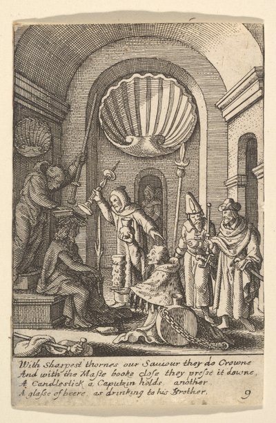 Krisztus kigúnyolása, 1625-77. alkotó: Wenceslaus Hollar