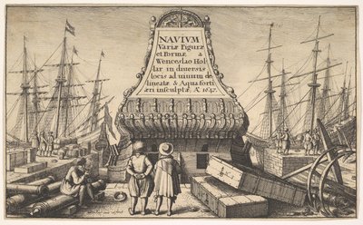 Címlap: Holland hajók, 1647. alkotó: Wenceslaus Hollar