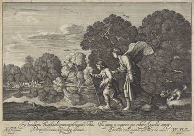 Tóbiás angyalban alkotó: Wenceslaus Hollar