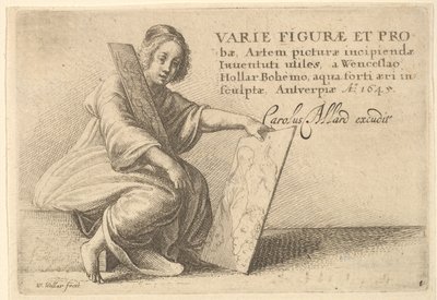 Különféle figurák és szondák, 1645 alkotó: Wenceslaus Hollar