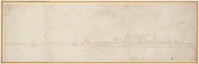 Orsoy látképe alkotó: Wenceslaus Hollar