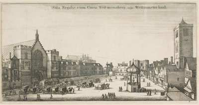 Westminster Hall (New Palace Yard és az Óraház) alkotó: Wenceslaus Hollar
