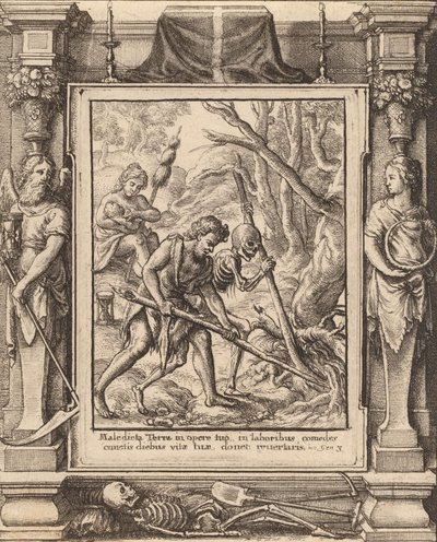 Amikor Adam Delved, 1651. alkotó: Wenceslaus Hollar