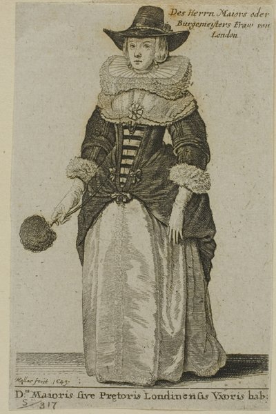 London polgármesterének felesége alkotó: Wenceslaus Hollar