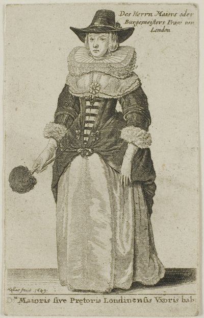 London polgármesterének felesége alkotó: Wenceslaus Hollar