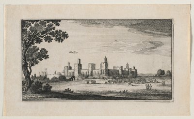 Windsori kastély délkeletről, 1644. alkotó: Wenceslaus Hollar