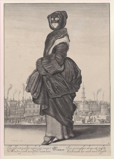 Tél, az Évszakokból, 1643-44., 1643-44. alkotó: Wenceslaus Hollar