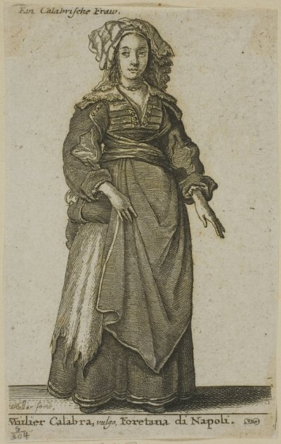 Calabria nő alkotó: Wenceslaus Hollar
