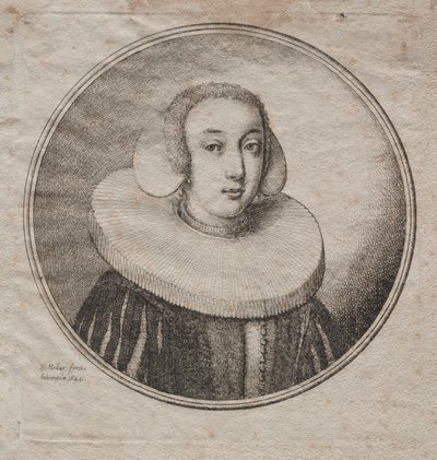 Nő malomkővel, 1644. alkotó: Wenceslaus Hollar