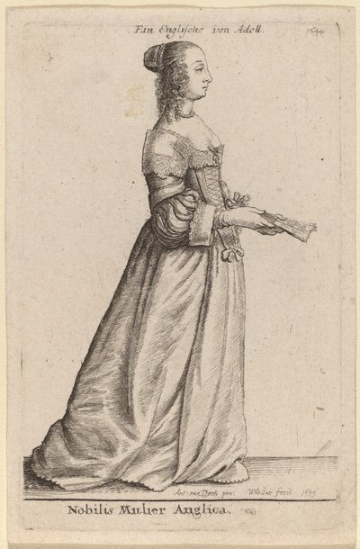 Nemes angol nő alkotó: Wenceslaus Hollar after Sir Anthony van Dyck
