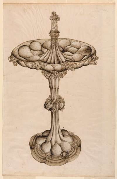 Rajz, ezüst asztaldísz, 1498 alkotó: Wenzel von Olmütz
