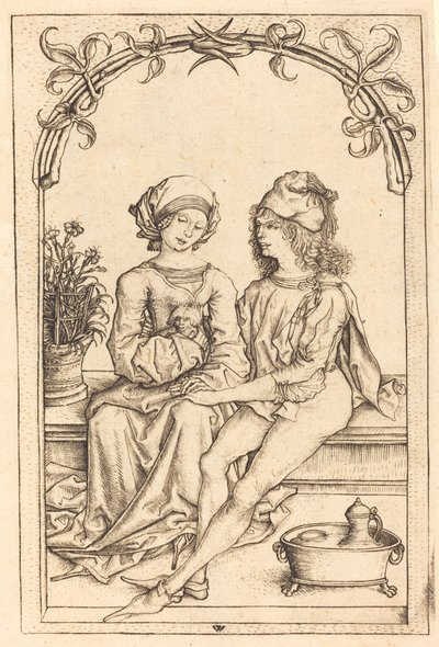 A szeretők alkotó: Wenzel von Olmutz after Master of the Housebook