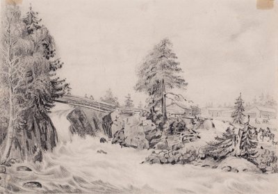Folyami zuhatagok alkotó: Werner Holmberg