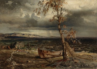 Vihar a Näsijärvi-tavon alkotó: Werner Holmberg
