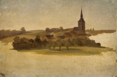 Kilátás az erkrathi templom felé, tanulmány alkotó: Werner Holmberg
