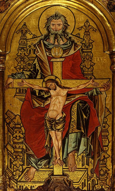 Oltárkép a Szentháromsággal, 1250 körül alkotó: Westphalian Master