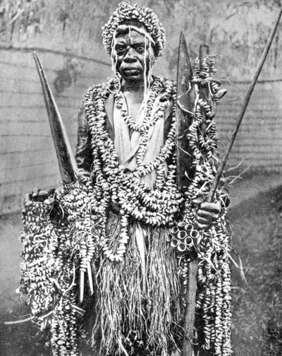 Egy boszorkánydoktor, Uganda, Afrika, 1936. alkotó: Wide World Photos