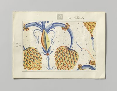 Acél nyomtatott oldallal, Chi-ki dizájn alkotó: Wiener Werkstätte