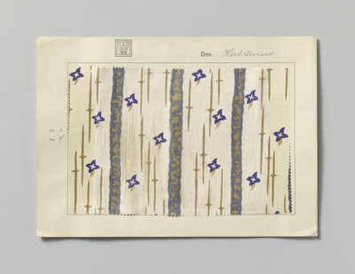 Acél nyomtatott oldallal, Herbstwind design alkotó: Wiener Werkstätte