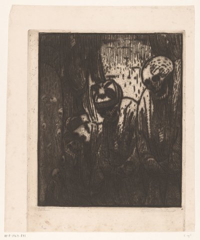 Katakomba, Palermo (eredeti cím az objektumon) alkotó: Wijnand Otto Jan Nieuwenkamp (signed by artist)